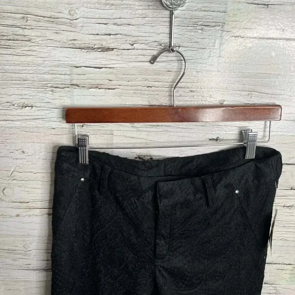 Free people floral black  pants trousers size 4 NWT